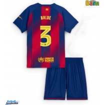 Barcelona Alejandro Balde #3 Hjemmedraktsett Barn 2025-26 Kortermet (+ Korte bukser)